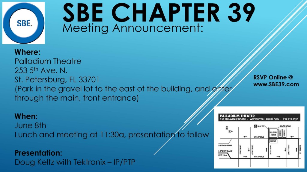 SBE Chapter 39 Meeting Announcement June 2017